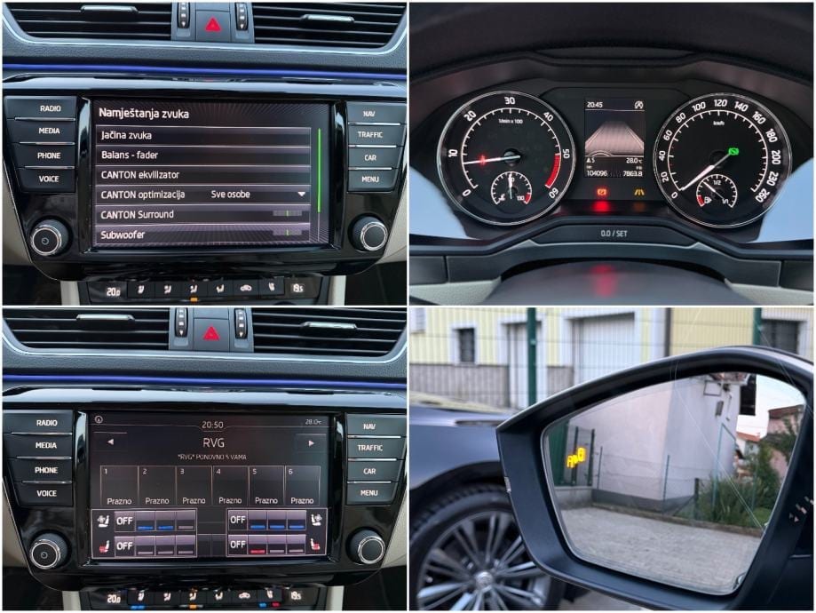 Škoda Superb 2,0 TDI DSG 140kw Style, Alu 19, Kamera, Navi, 2015 god. - 30
