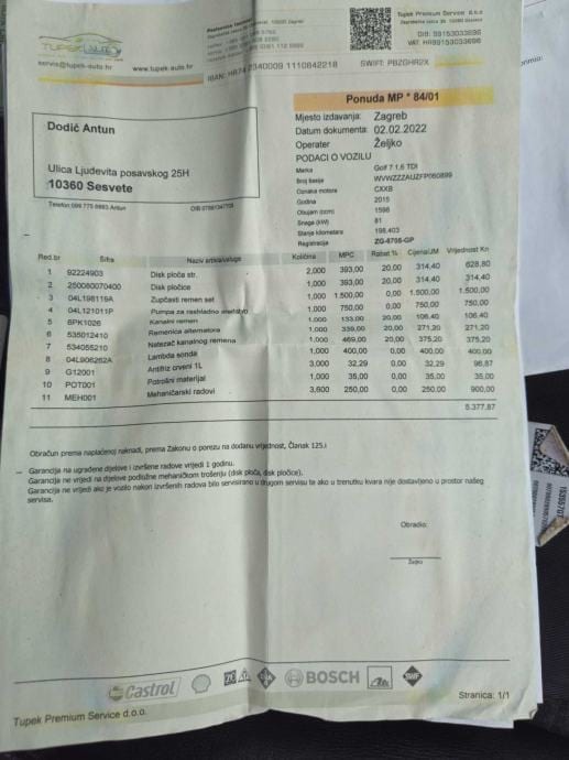 VW Golf 7 1,6 TDI DSG,COMFORTLINE,NAVI,PDC,PARK PILOT,MFV,SPOR.SJEDALA, 2015 god. - 11