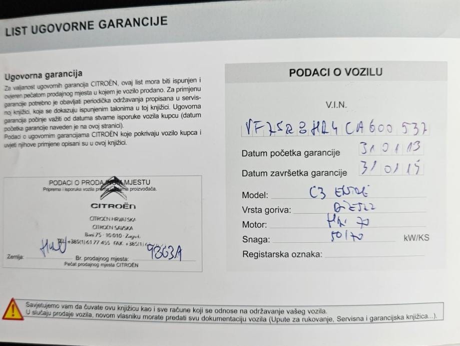 Citroën C3 1,4 HDi KLIMA, 2013 god. - 21